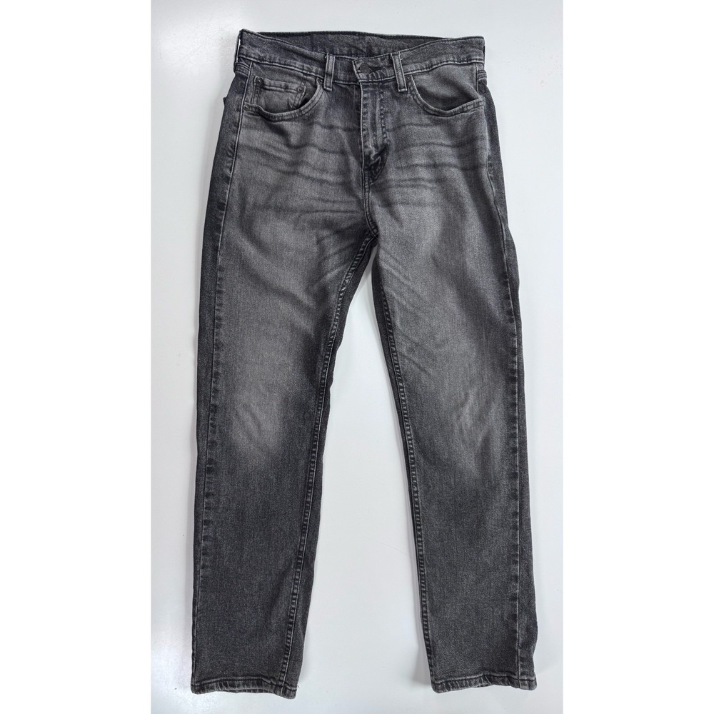 LEVIS 505 Jeans Mens 30x30 (Actual‎ 29x29.5) Gray Denim Straight Leg Pants